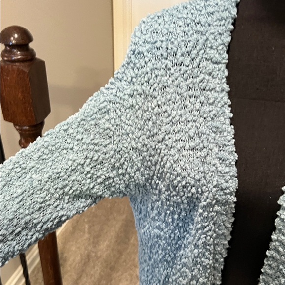 Listicle Light Blue Textured Cardigan - Picture 8 of 11